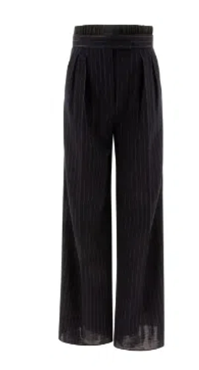 Max Mara Acetate Blend Clothing Trousers In Black