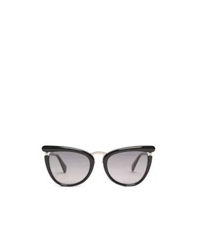 Max Mara Acetate Butterfly Glasses - Black