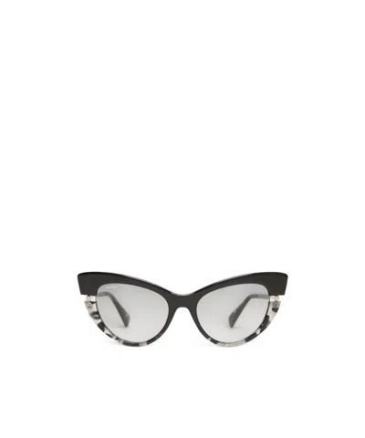Max Mara Acetate Cat-eye Glasses - Black