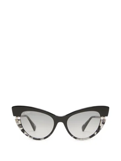 Max Mara Acetate Cat-eye Glasses Black In Schwarz