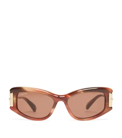 Max Mara Acetate Cat-eye Sunglasses In Burgundy