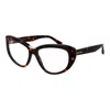 Max Mara Ladies Brown Cat Eye Eyeglass Frames Mm5109b In Brown