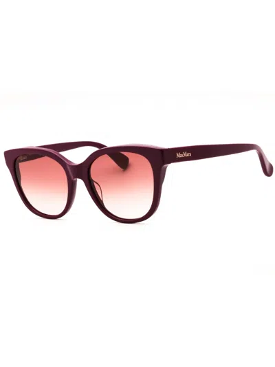 Max Mara Acetate Oval Women's Sunglasses In Black