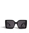 Max Mara Acetate Oversized Square Sunglasses In Black