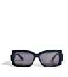 Max Mara Acetate Square-frame Sunglasses In Black
