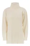 Max Mara Aceti - Oversized Cashmere Turtleneck In Neutral