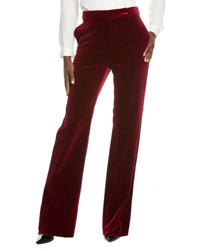 Max Mara Aceto Long Trouser In Red