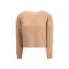Max Mara Round-neck Sweater In Neutral