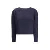 Max Mara Turtleneck Sweater In Brushed Mohair-blend Yarn In Purple