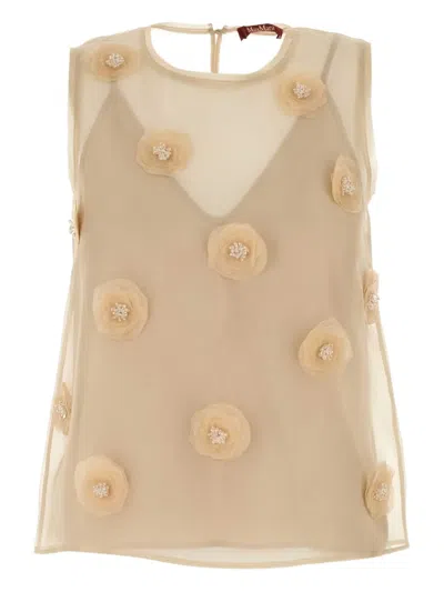 MAX MARA ACHILLE ORGANZA TOP
