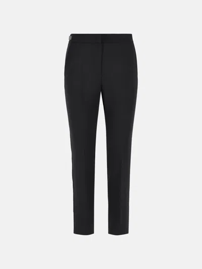 Max Mara 'acino' Black Virgin Wool Pants