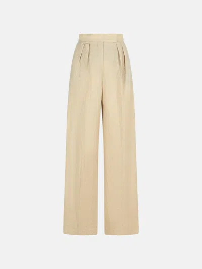 Max Mara 'acinoso' Beige Fine Wool Pants