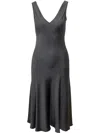 Max Mara Acqui Midi Dress In 灰色