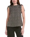 Max Mara Ada Top-woven Top In Black