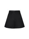 Max Mara Cedro Suede Mini Shorts In Black