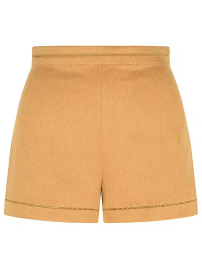 Max Mara Adagio1234 Brown Camel Shorts