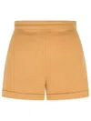 Max Mara Adagio1234 Brown Camel Shorts In Brown