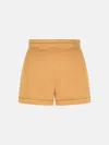 Max Mara 'adagio1234' Brown Camel Shorts In Brown