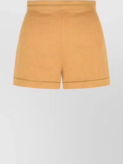 MAX MARA 'ADAGIO1234' HIGH WAIST SHORTS WITH BACK POCKETS