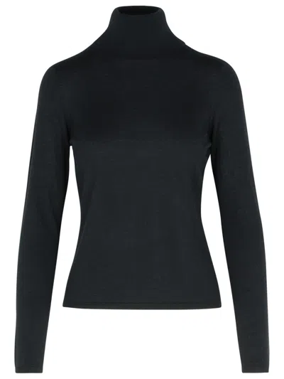 Max Mara Adda Black Cashmere Turtleneck Sweater