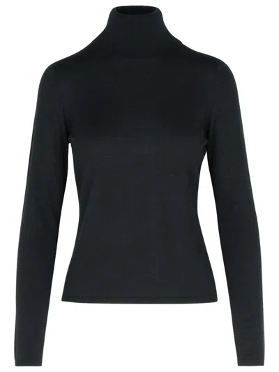 MAX MARA MAX MARA 'ADDA' BLACK CASHMERE TURTLENECK SWEATER 