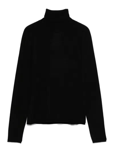Max Mara Adda Cashmere Turtleneck In Black