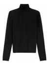 Max Mara Adda Cashmere Yarn Turtleneck In Black