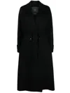 Max Mara Adda Double-breasted Cashmere Coat In Black