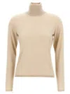 Max Mara Cashmere Turtleneck Sweater In Beige