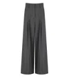 Max Mara Adelfi Grey Pants In Gray
