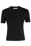 Max Mara Adelio Black Viscose Blend T-shirt In Black
