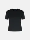 Max Mara 'adelio' Black Viscose Blend T-shirt