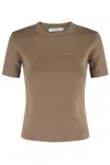 Max Mara Biscuit Viscose Blend Adelio T-shirt In Brown
