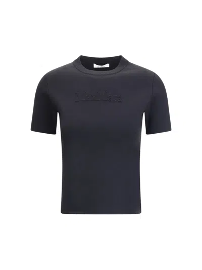 MAX MARA ADELIO CREPE T-SHIRT WITH LOGO