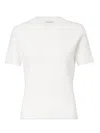 Max Mara 3d Lettering Crewneck Sweater In Viscose In White
