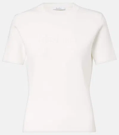 MAX MARA ADELIO LOGO CREPE T-SHIRT