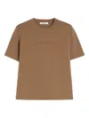 Max Mara Biscuit Viscose Blend Adelio T-shirt In Brown