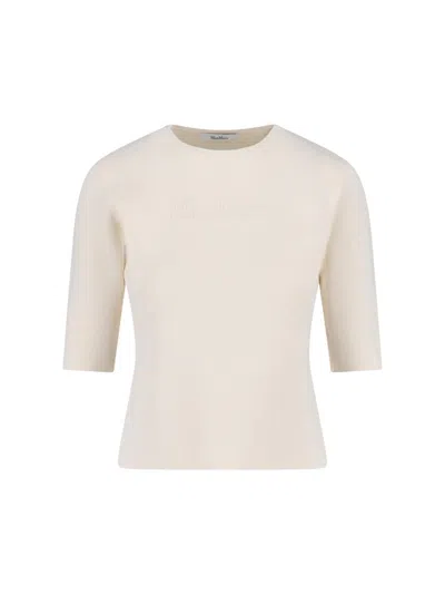 Max Mara 'adelio' T-shirt In Neutral