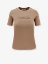 Max Mara Biscuit Viscose Blend Adelio T-shirt In Brown