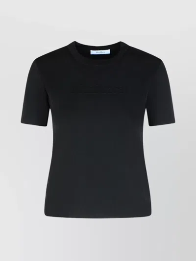 Max Mara 'adelio' Viscose Blend T-shirt In Black