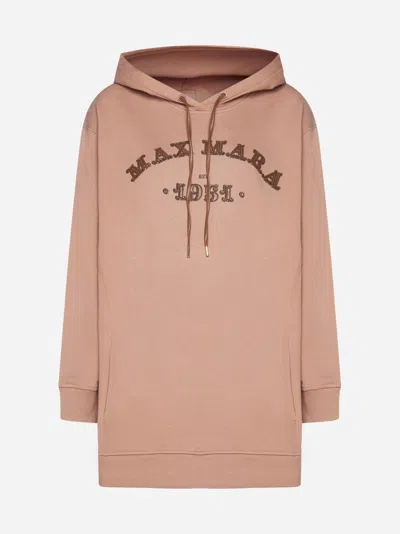 MAX MARA ADITO LOGO COTTON HOODIE