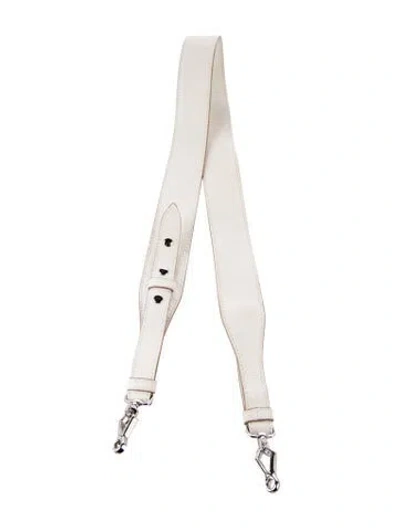 Pre-owned Max Mara Adjustable Bag Strap In White