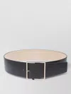 Max Mara Adjustable Belt Smooth Finish Wide Strap In Black