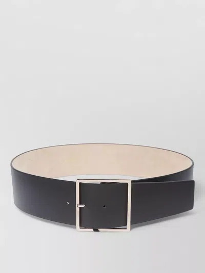 Max Mara Adjustable Belt Smooth Finish Wide Strap In Black