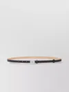 Max Mara Adjustable Leather Belt With 15 Mm Buckle