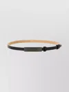 Max Mara Adjustable Length Newplate 15 Belt In Black