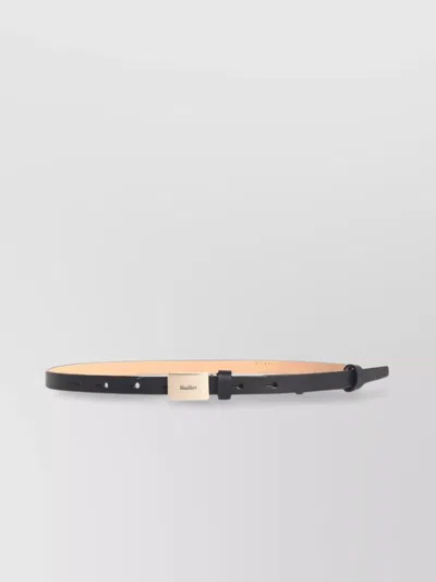 MAX MARA ADJUSTABLE 'PLATE15' LEATHER BELT