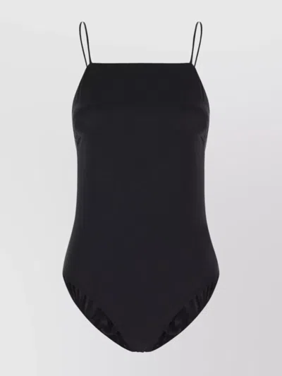 MAX MARA ADJUSTABLE STRAP SILK BODYSUIT