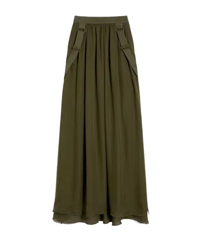 MAX MARA MAX MARA BUCKLE DETAILED MAXI SKIRT