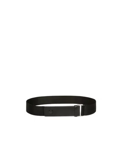 Max Mara Adjustable Waist Belt In Black